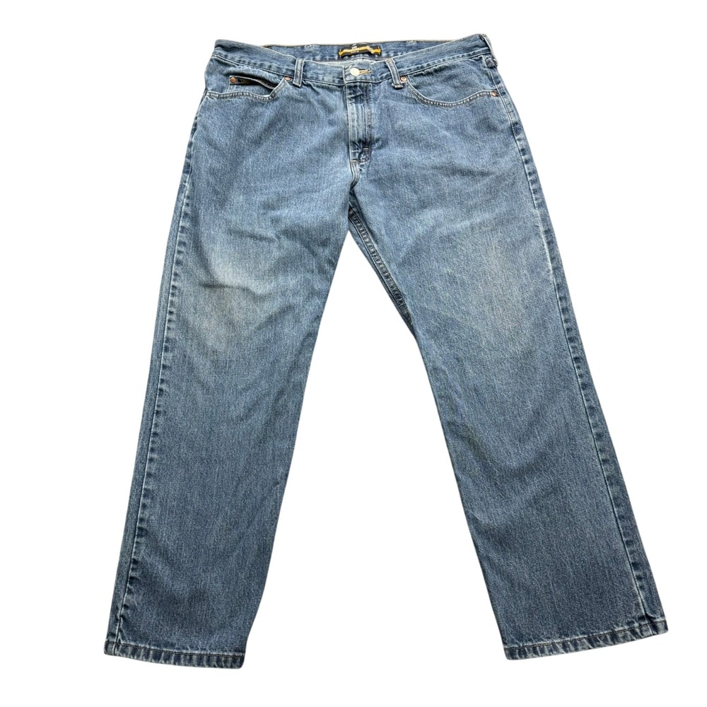 Lee Straight Leg Jeans Mens 38x29 Blue Regular Fit Cotton Superior Comfort Denim